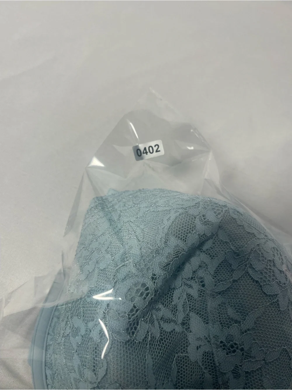 Skims Lace Underwire Bra 40D Blue Racerback - Picture 9 of 9